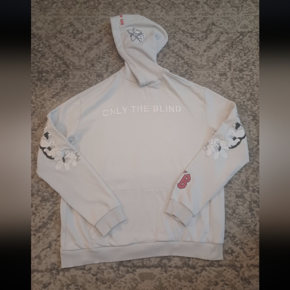 Only The Blind OTB Statement Hoodie Embroidered Roses